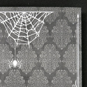 Journal, Journal, gothic home decor, gothic decor, goth decor, Spider Damask Paperback Journal, darkothica