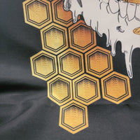 gothic home decor, gothic decor, goth decor, DEFECT DISCOUNT - Honey Bee Skull Tapestry, darkothica