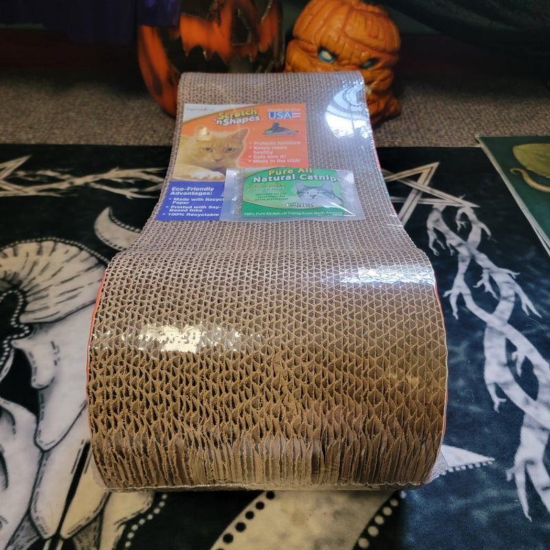 gothic home decor, gothic decor, goth decor, 2 in 1 Halloween Cat Scratcher, darkothica