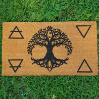 Doormats, Occult, witch, witchcraft, gothic home decor, gothic decor, goth decor, Tree of Life Doormat, darkothica