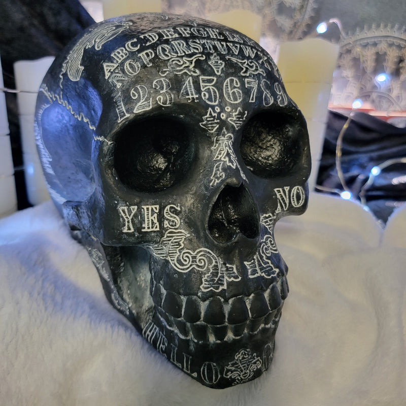 gothic home decor, gothic decor, goth decor, Large Spirit Board Skull, darkothica