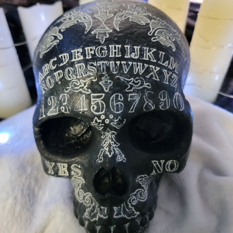 gothic home decor, gothic decor, goth decor, Large Spirit Board Skull, darkothica