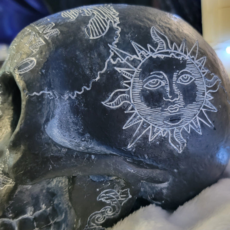 gothic home decor, gothic decor, goth decor, Large Spirit Board Skull, darkothica