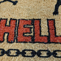 Doormats, Barkothica, dogs, Occult, gothic home decor, gothic decor, goth decor, Beware of Hell Hounds Doormat, darkothica