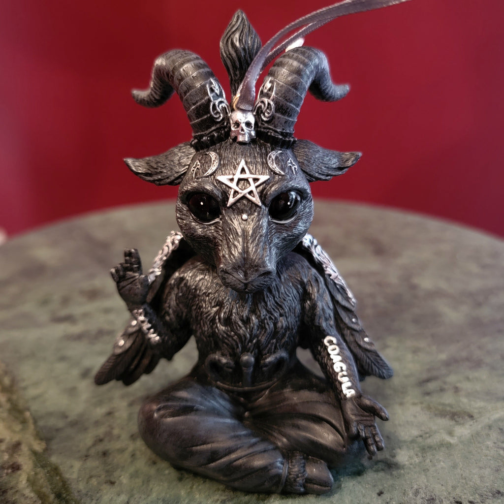 Ornament, Occult, RETAILONLY, gothic home decor, gothic decor, goth decor, Cute Baphomet Ornament, darkothica