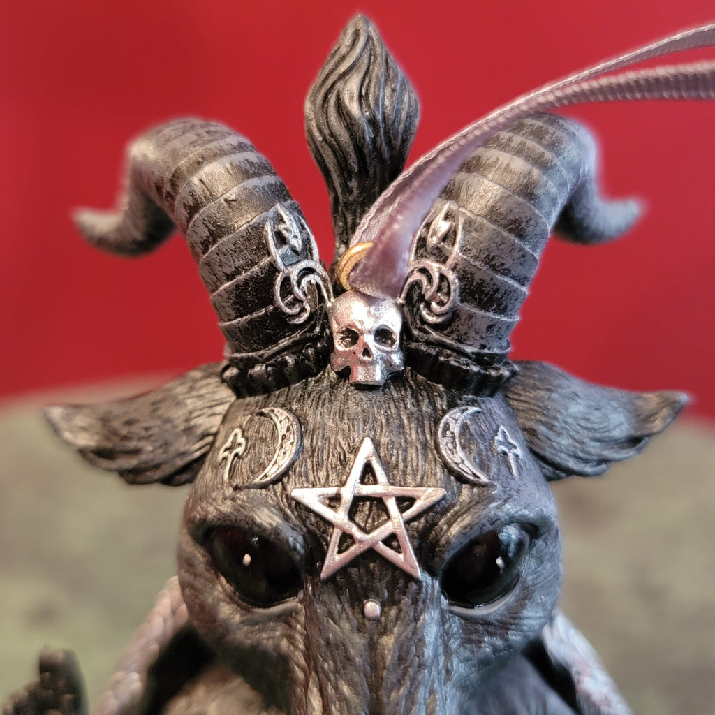 Ornament, Occult, RETAILONLY, gothic home decor, gothic decor, goth decor, Cute Baphomet Ornament, darkothica