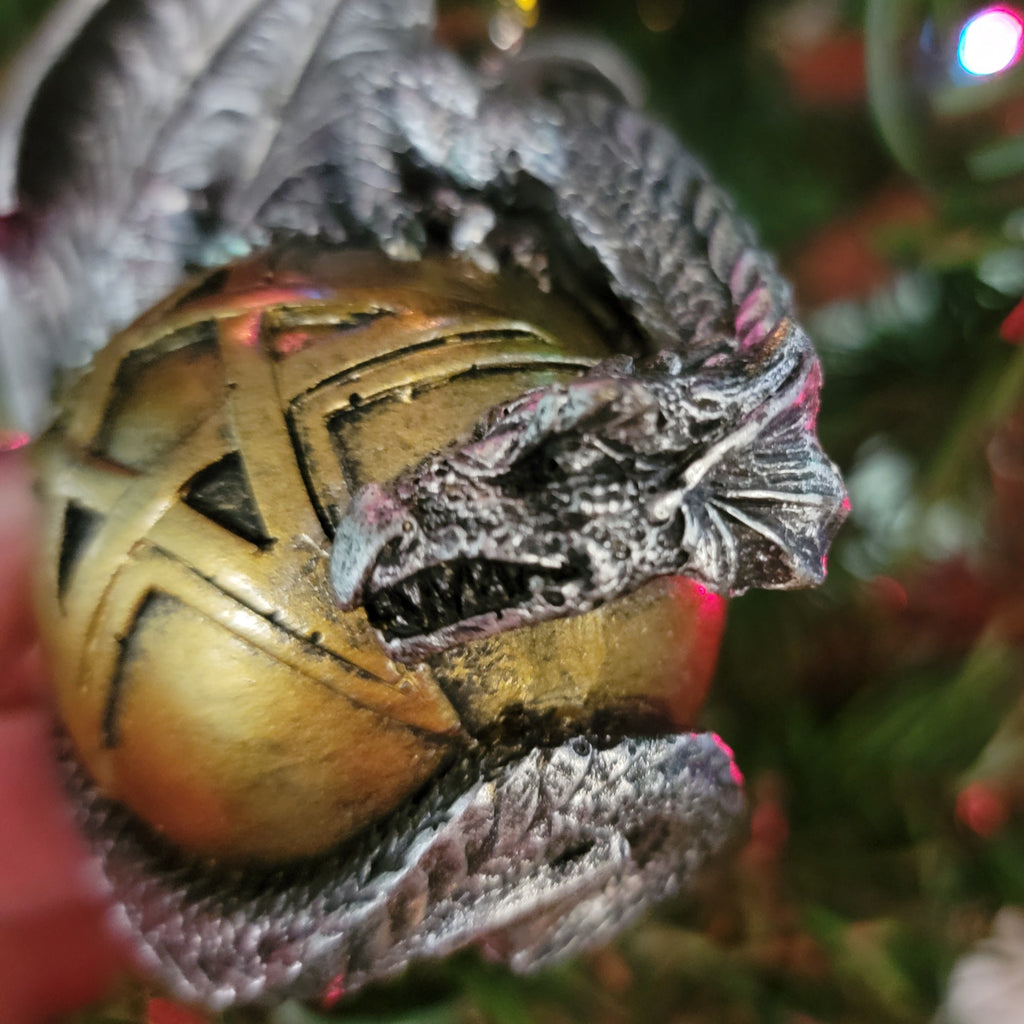 gothic home decor, gothic decor, goth decor, Dragon Pentagram Ball Ornament, darkothica