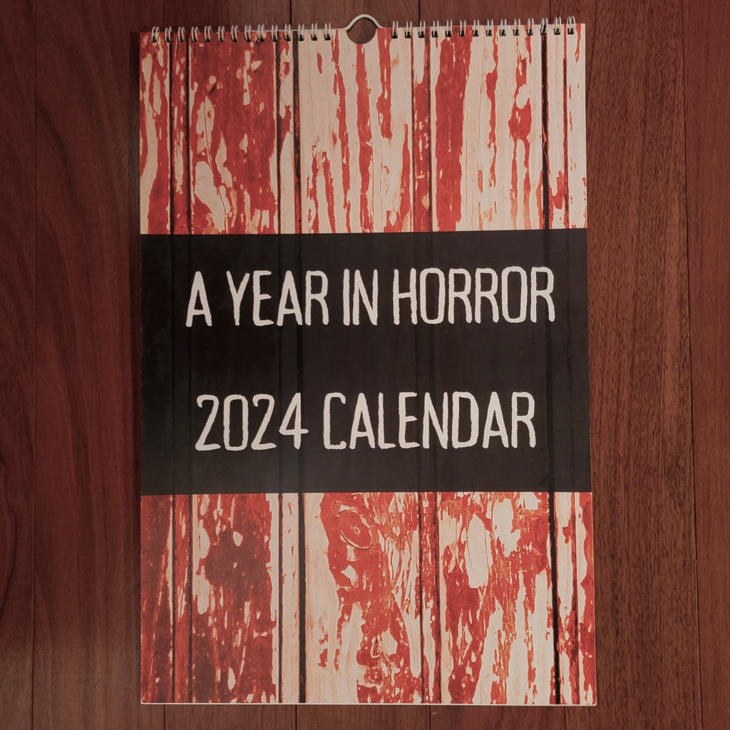 Calendar, Horror, RETAILONLY, gothic home decor, gothic decor, goth decor, 2024 CALENDAR - A YEAR IN HORROR, darkothica