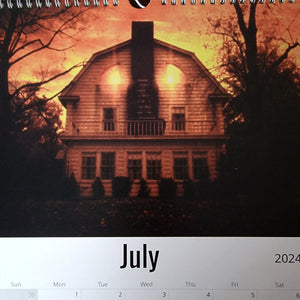 Calendar, Horror, RETAILONLY, gothic home decor, gothic decor, goth decor, 2024 CALENDAR - A YEAR IN HORROR, darkothica