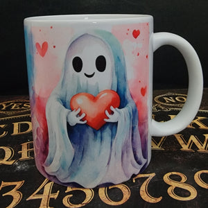 Mugs, ghost, RETAILONLY, gothic home decor, gothic decor, goth decor, You're My Spectral Desire Ghost Mug, darkothica