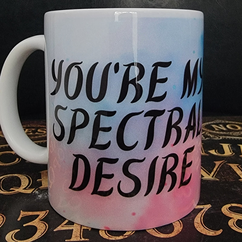 Mugs, ghost, RETAILONLY, gothic home decor, gothic decor, goth decor, You're My Spectral Desire Ghost Mug, darkothica