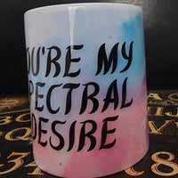 Mugs, ghost, RETAILONLY, gothic home decor, gothic decor, goth decor, You're My Spectral Desire Ghost Mug, darkothica