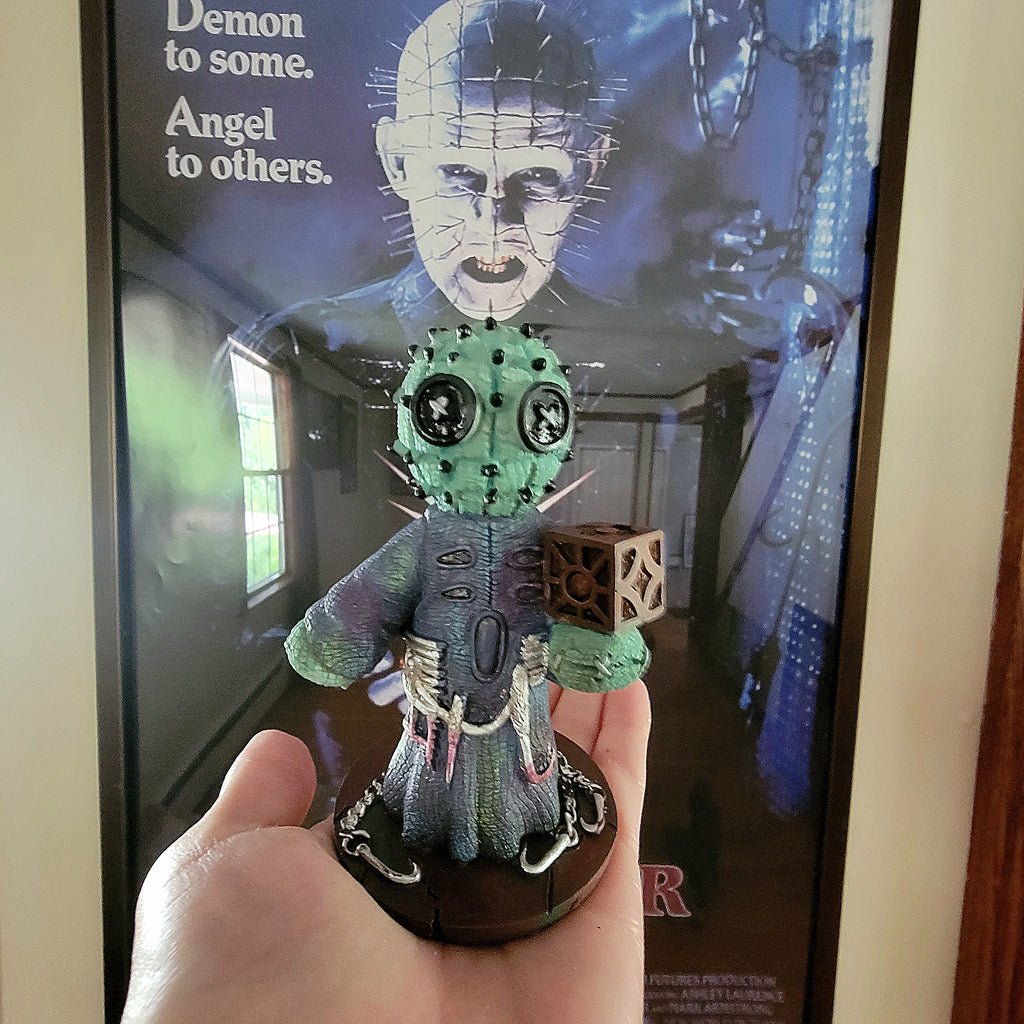 Tabletop & Statuary, Horror, RETAILONLY, gothic home decor, gothic decor, goth decor, Horror Statuary - Pinhead, darkothica