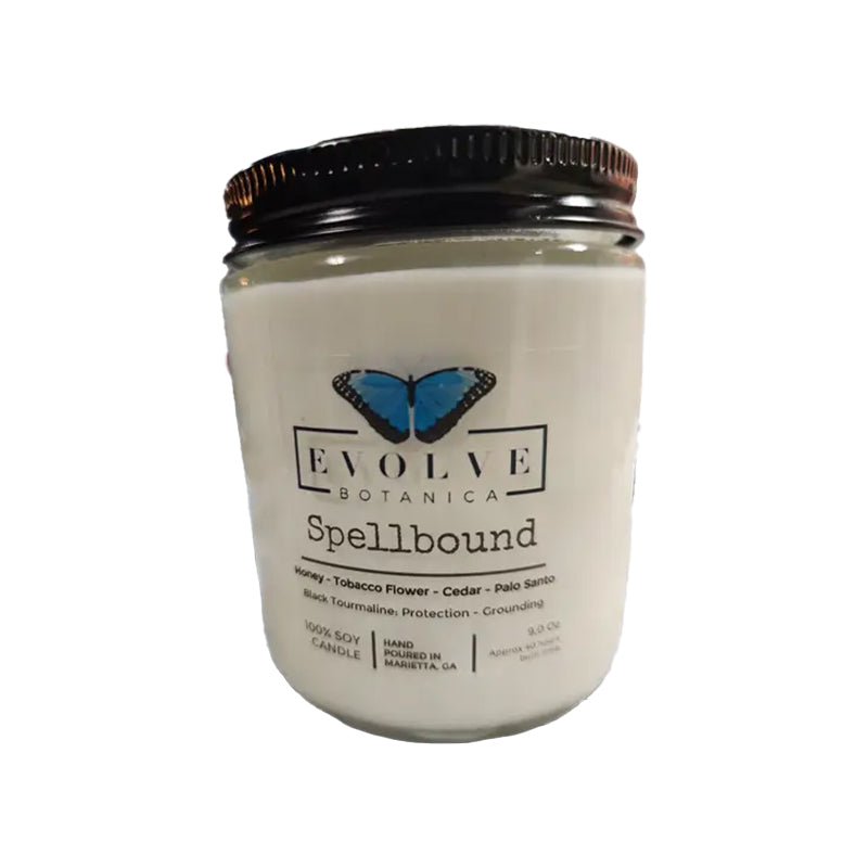 CANDLES, Candle, Carro Brands Product, RETAILONLY, gothic home decor, gothic decor, goth decor, Wood Wick Crystal Soy Candle - Spellbound (Black Tourmaline), darkothica