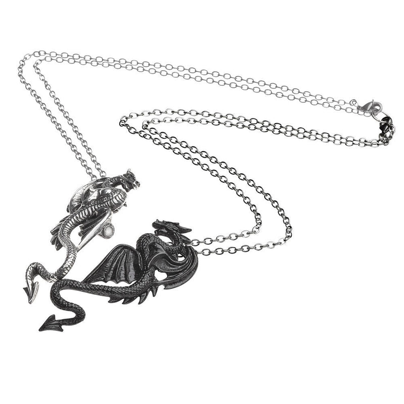 gothic home decor - gothic decor -  Dragon Tryst Pair of Necklaces - High Quality  from DARKOTHICA® Shop now at DARKOTHICA®