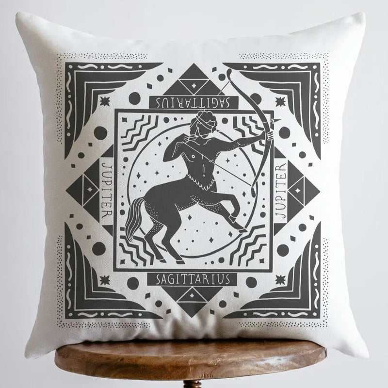 Pillow, bedding, Carro Brands Product, RETAILONLY, gothic home decor, gothic decor, goth decor, Sagittarius | Zodiac Throw Pillow, darkothica