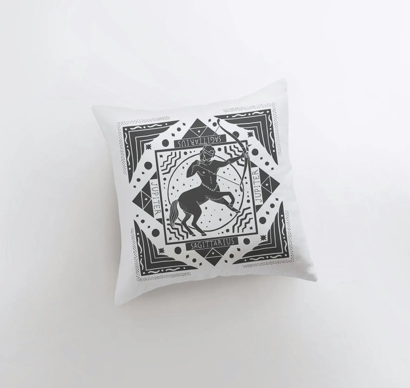 Pillow, bedding, Carro Brands Product, RETAILONLY, gothic home decor, gothic decor, goth decor, Sagittarius | Zodiac Throw Pillow, darkothica