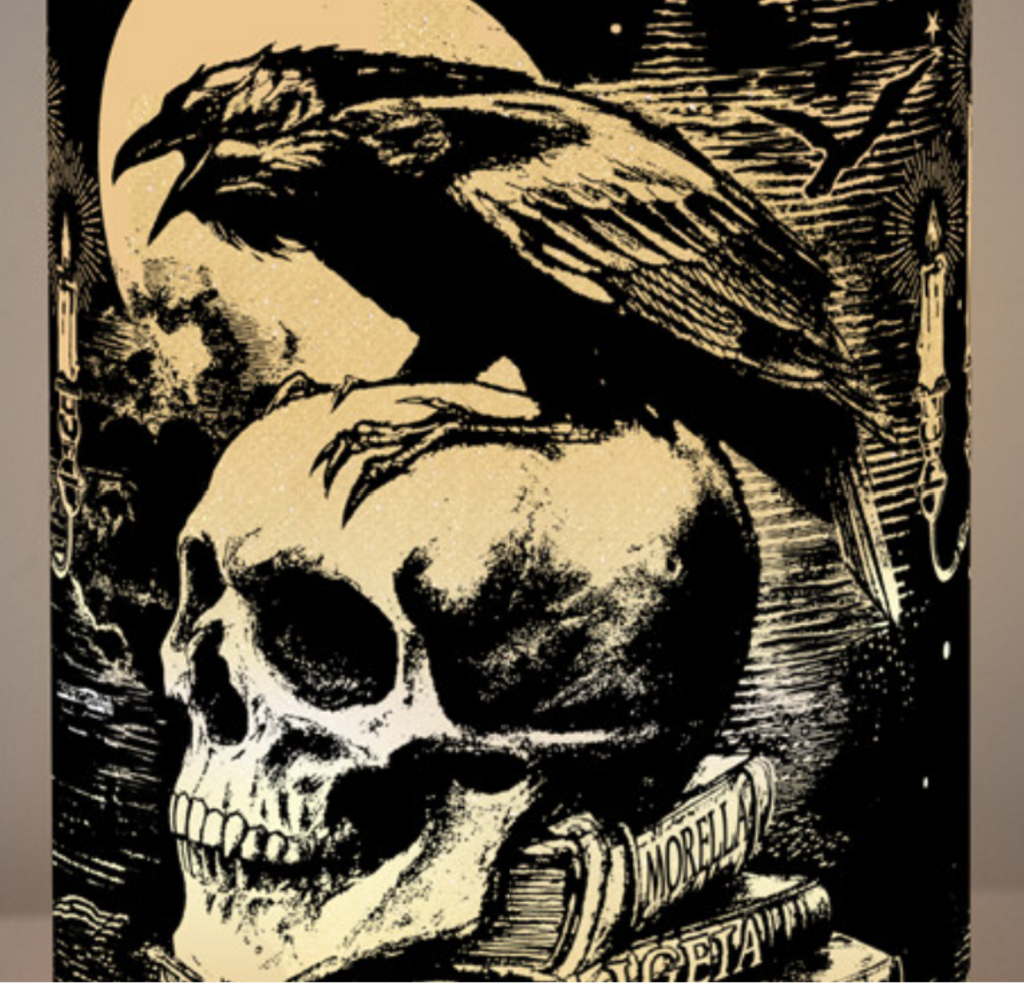 Tabletop & Statuary, RETAILONLY, Skulls/Skeletons, gothic home decor, gothic decor, goth decor, Poe Raven LED Lantern, darkothica