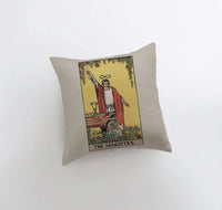 Pillow, bedding, Carro Brands Product, RETAILONLY, gothic home decor, gothic decor, goth decor, Tarot Card | The Magician Throw Pillow, darkothica