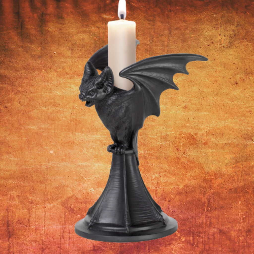 Candle Holders, bat, Bats, Halloween, RETAILONLY, gothic home decor, gothic decor, goth decor, Bat Candle Holder, darkothica