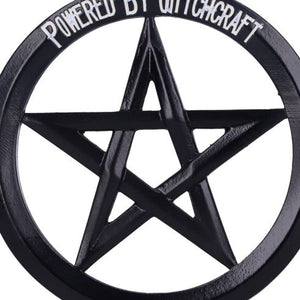 Ornament, CHRISTMAS, Occult, witch, gothic home decor, gothic decor, goth decor, Powered By Witchcraft Pentacle Ornament, darkothica