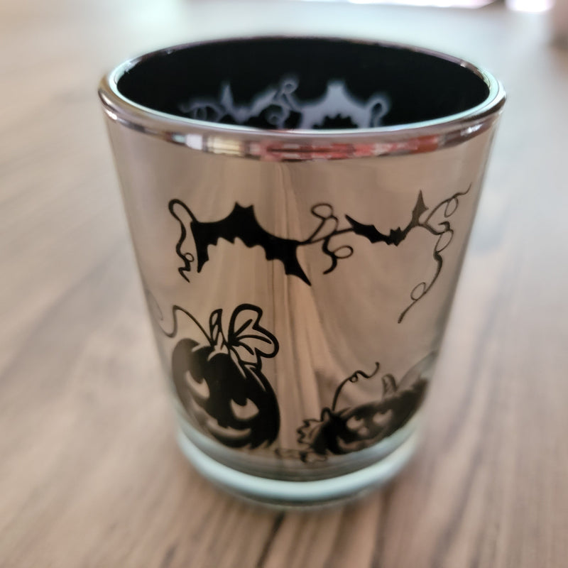 Jack O'Lantern & Bats Votive Candle Holder