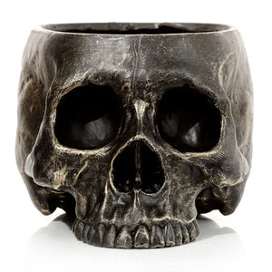 gothic home decor - gothic decor -  Skull Planter - High Quality Tabletop & Statuary from DARKOTHICA® Shop now at DARKOTHICA®RETAILONLY, Skulls/Skeletons