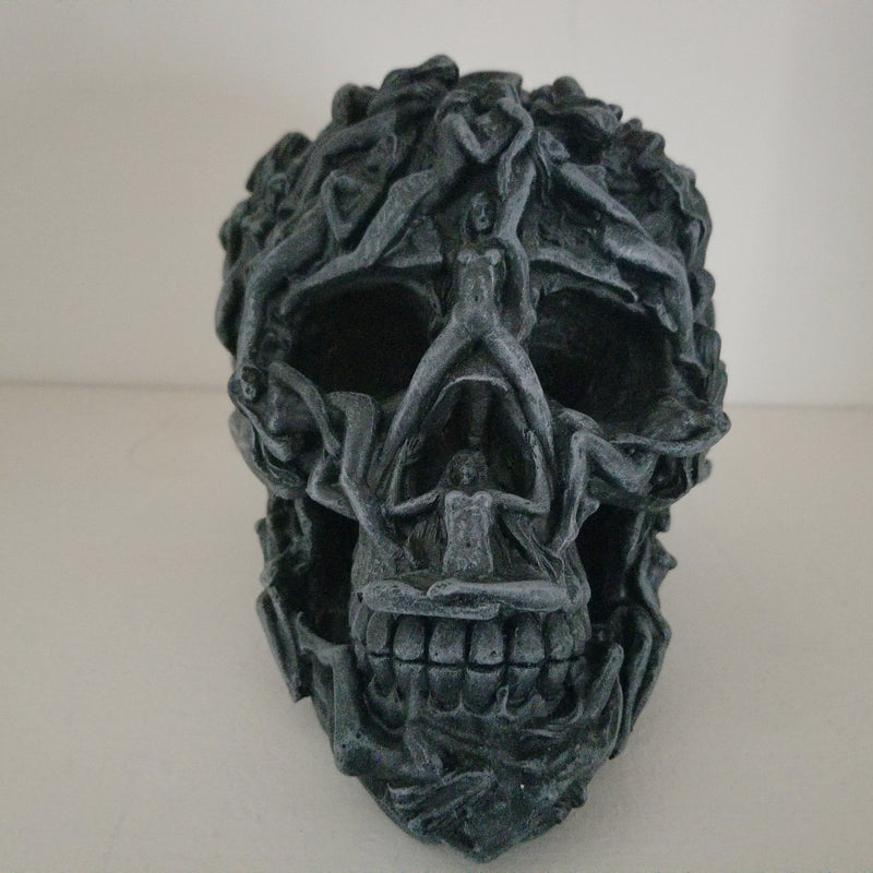gothic home decor - gothic decor -  PRE-ORDER - Hell's Desire Skull - High Quality Tabletop & Statuary from DARKOTHICA® Shop now at DARKOTHICA®RETAILONLY, Skulls/Skeletons