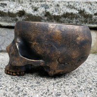 gothic home decor - gothic decor -  Half Skull Bowl - High Quality Tabletop & Statuary from DARKOTHICA® Shop now at DARKOTHICA®Halloween, RETAILONLY, Skulls/Skeletons