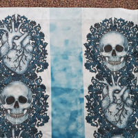 Bathroom Decor, Skulls/Skeletons, gothic home decor, gothic decor, goth decor, Skull & Heart Shower Curtain, darkothica