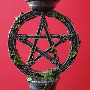 Candle Holders, Occult, RETAILONLY, Wiccan, gothic home decor, gothic decor, goth decor, Pentacle Candlestick Holders, darkothica