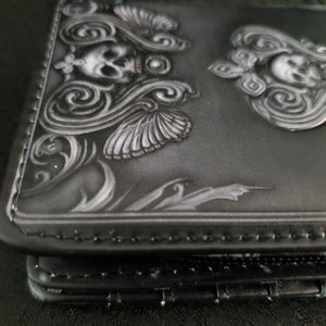 gothic home decor - gothic decor -  Poe Raven Skull Wallet - High Quality wallet from DARKOTHICA® Shop now at DARKOTHICA®RETAILONLY, Skulls/Skeletons
