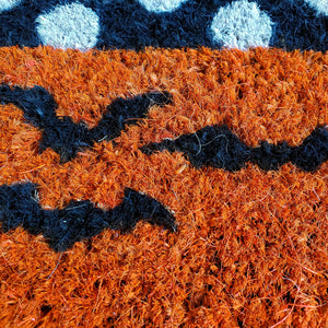 Doormats, Bats, Halloween, RETAILONLY, gothic home decor, gothic decor, goth decor, Jack o’lanterns & Bats Doormat, darkothica