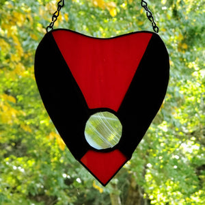 gothic home decor - gothic decor -  Stained Glass Planchette - High Quality Wall Art & Decor from DARKOTHICA® Shop now at DARKOTHICA®Occult, RETAILONLY, stained glass