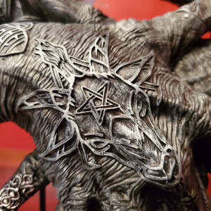 Tabletop & Statuary, Occult, RETAILONLY, gothic home decor, gothic decor, goth decor, Baphomet Hand Plaque, darkothica