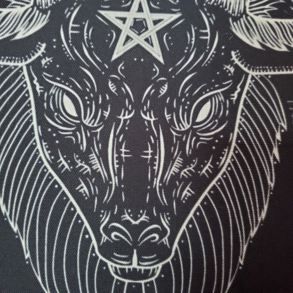 gothic home decor - gothic decor -  Baphomet Pillow - 14" x 14" - Polyester - High Quality Pillow from DARKOTHICA® Shop now at DARKOTHICA®bedding, Occult