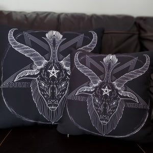 Pillow, bedding, Occult, gothic home decor, gothic decor, goth decor, Baphomet Pillow, darkothica