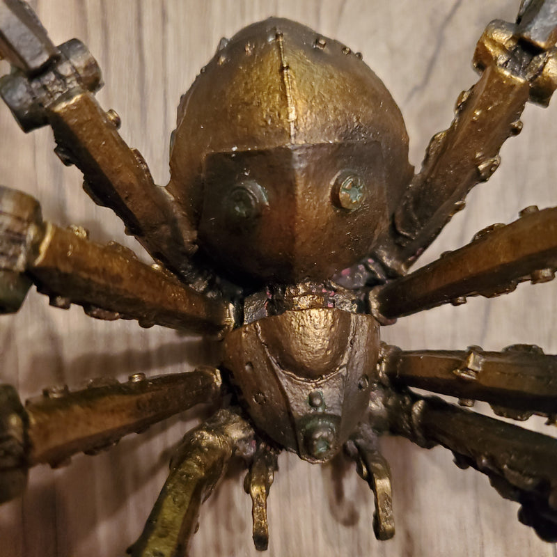 Tabletop & Statuary, RETAILONLY, Steampunk, gothic home decor, gothic decor, goth decor, Steampunk Spider, darkothica