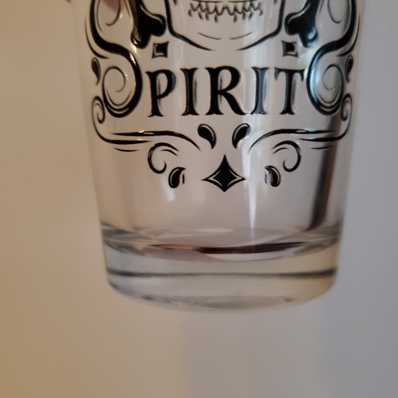 Kitchen, Skulls/Skeletons, gothic home decor, gothic decor, goth decor, Skull Spirits Pint Glass, darkothica