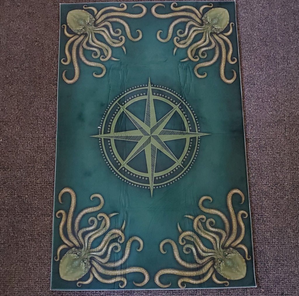 Rug, Horror, gothic home decor, gothic decor, goth decor, Cthulhu Rug, darkothica