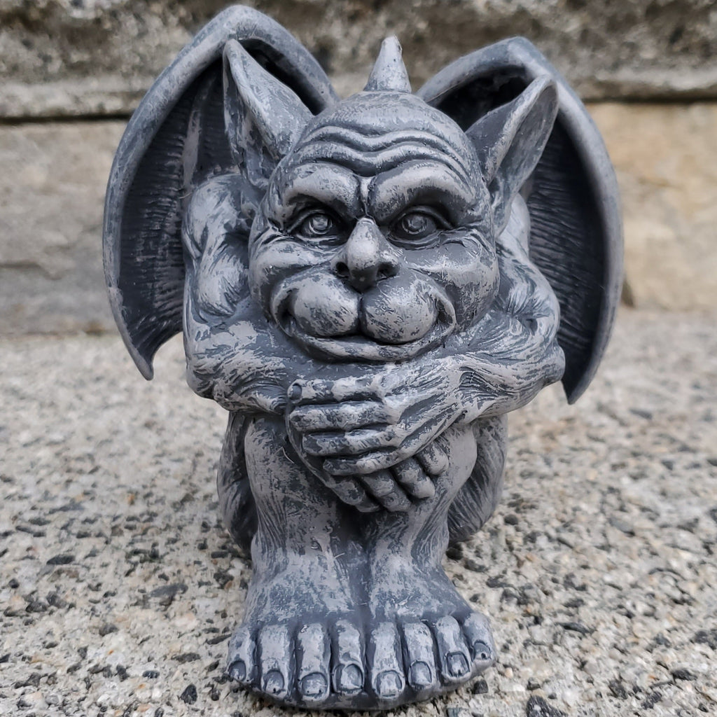 Tabletop & Statuary, Gargoyles, RETAILONLY, gothic home decor, gothic decor, goth decor, Gargoyle - Quasi, darkothica