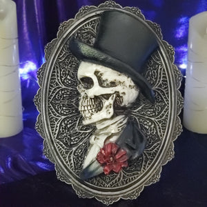 gothic home decor - gothic decor -  PRE-ORDER - Skeleton Wall Plaque - High Quality Wall Art from DARKOTHICA® Shop now at DARKOTHICA®RETAILONLY, Skulls/Skeletons