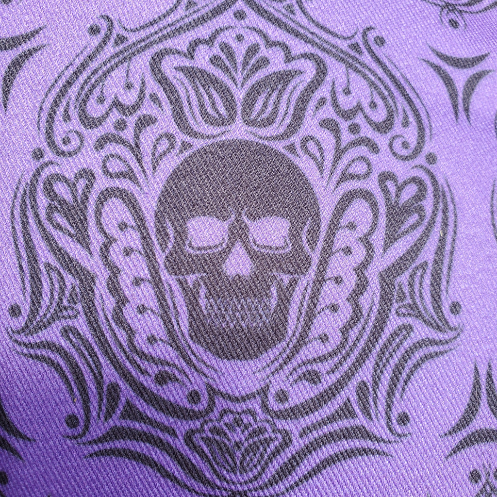 Pillow, bedding, Skulls/Skeletons, gothic home decor, gothic decor, goth decor, Outdoor Skull Pillow-Purple, darkothica