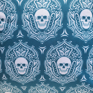 gothic home decor - gothic decor -  Outdoor Skull Pillow-Blue - High Quality Pillow from DARKOTHICA® Shop now at DARKOTHICA®bedding, Skulls/Skeletons