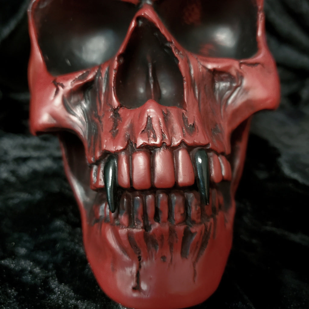 Tabletop & Statuary, Occult, RETAILONLY, Skulls/Skeletons, gothic home decor, gothic decor, goth decor, Demon Skull, darkothica