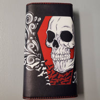 wallet, Bats, Skulls/Skeletons, Vampires, gothic home decor, gothic decor, goth decor, Vampire Skull Coffin Wallet, darkothica