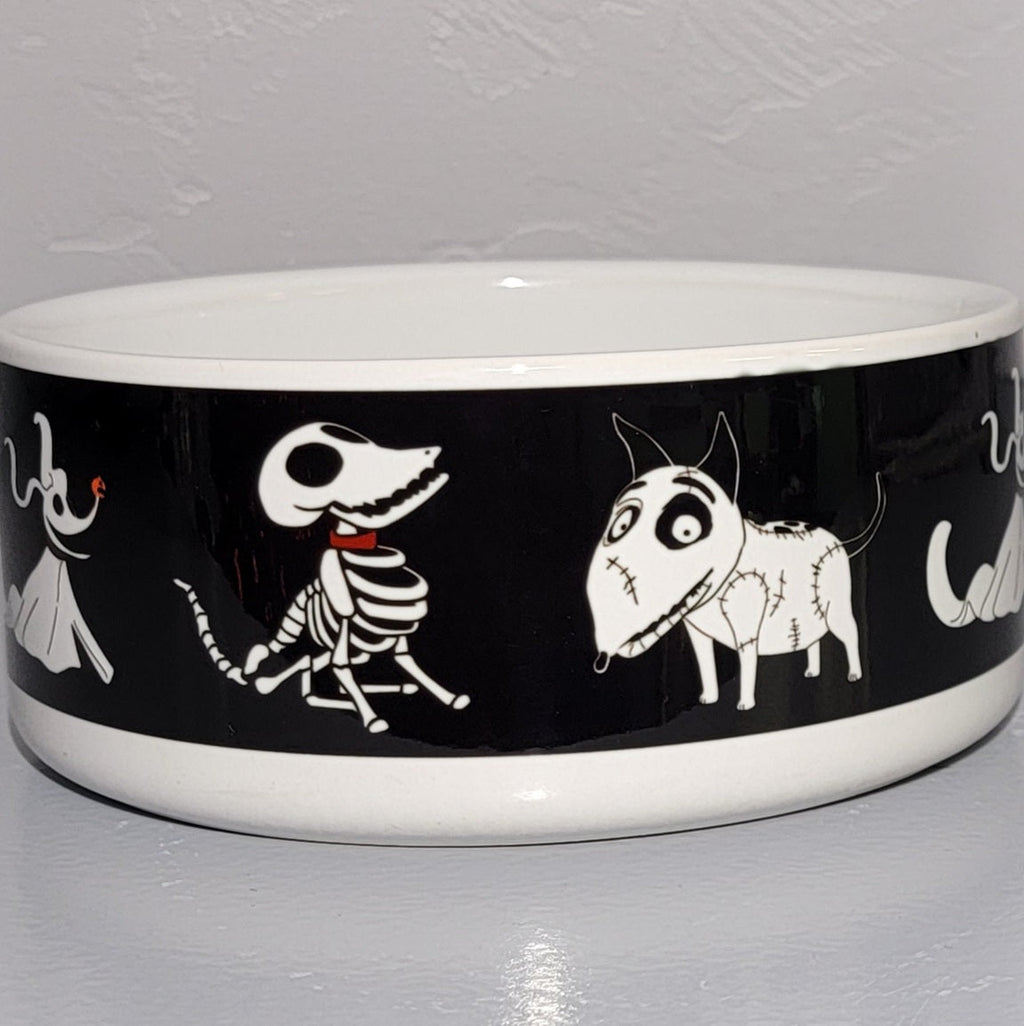 Pet Supplies, Barkothica, dogs, gothic home decor, gothic decor, goth decor, Spooky Pups Dog Bowl, darkothica