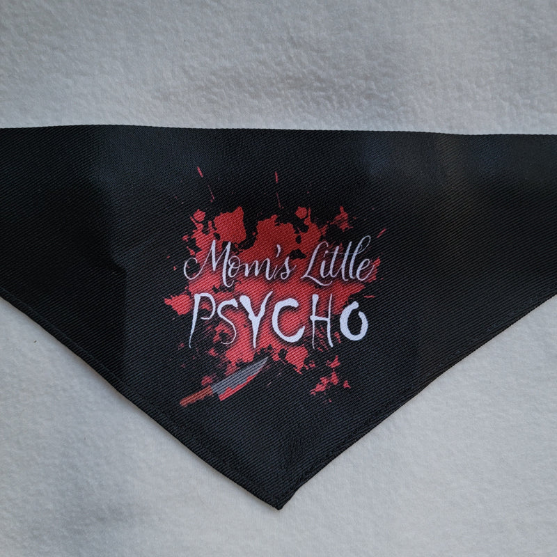 gothic home decor, gothic decor, goth decor, Mom's Little Psycho Bandana Collar, darkothica