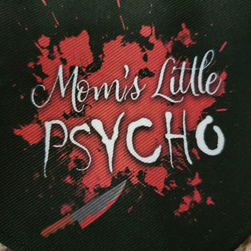 gothic home decor, gothic decor, goth decor, Mom's Little Psycho Bandana Collar, darkothica