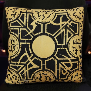 gothic home decor - gothic decor -  Puzzle Box Pillow-14" x 14"- Suede - High Quality Pillow from DARKOTHICA® Shop now at DARKOTHICA®bedding, faire, Horror